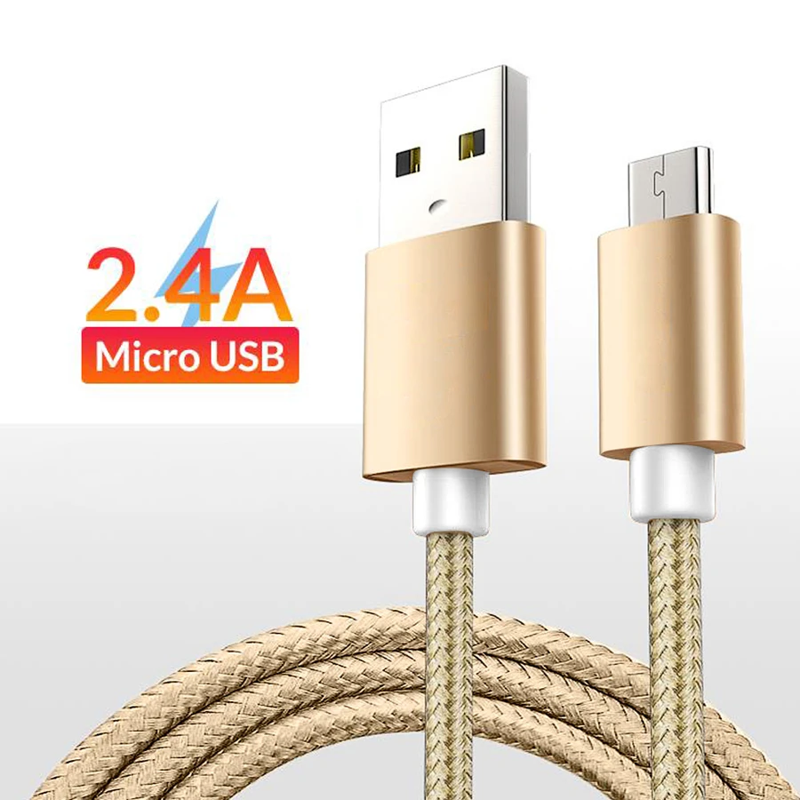 

Micro USB Cable Fast Charging Microusb Charger Cord For Samsung S7 Xiaomi Redmi Android Phone Micro USB Data Cable