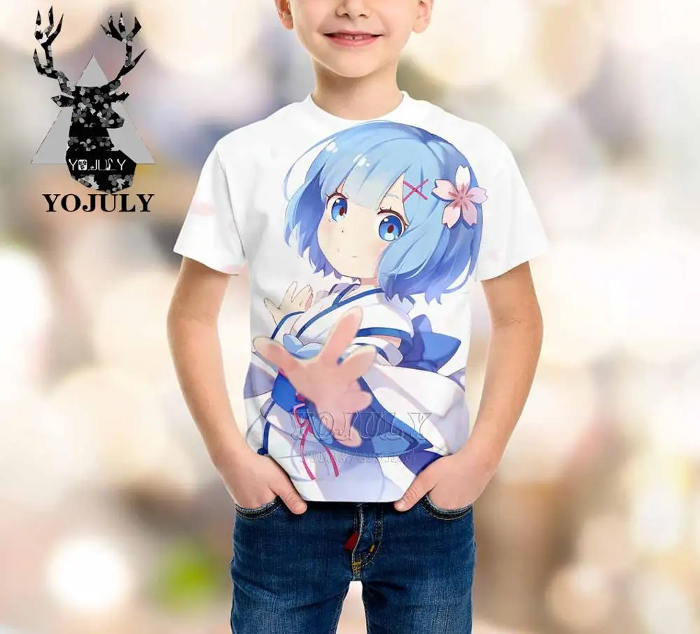 YOJULY Zero Аниме Hatajuku/детская одежда с 3d принтом для маленьких мальчиков и девочек-подростков детская футболка Лидер продаж, модные футболки Modis A348