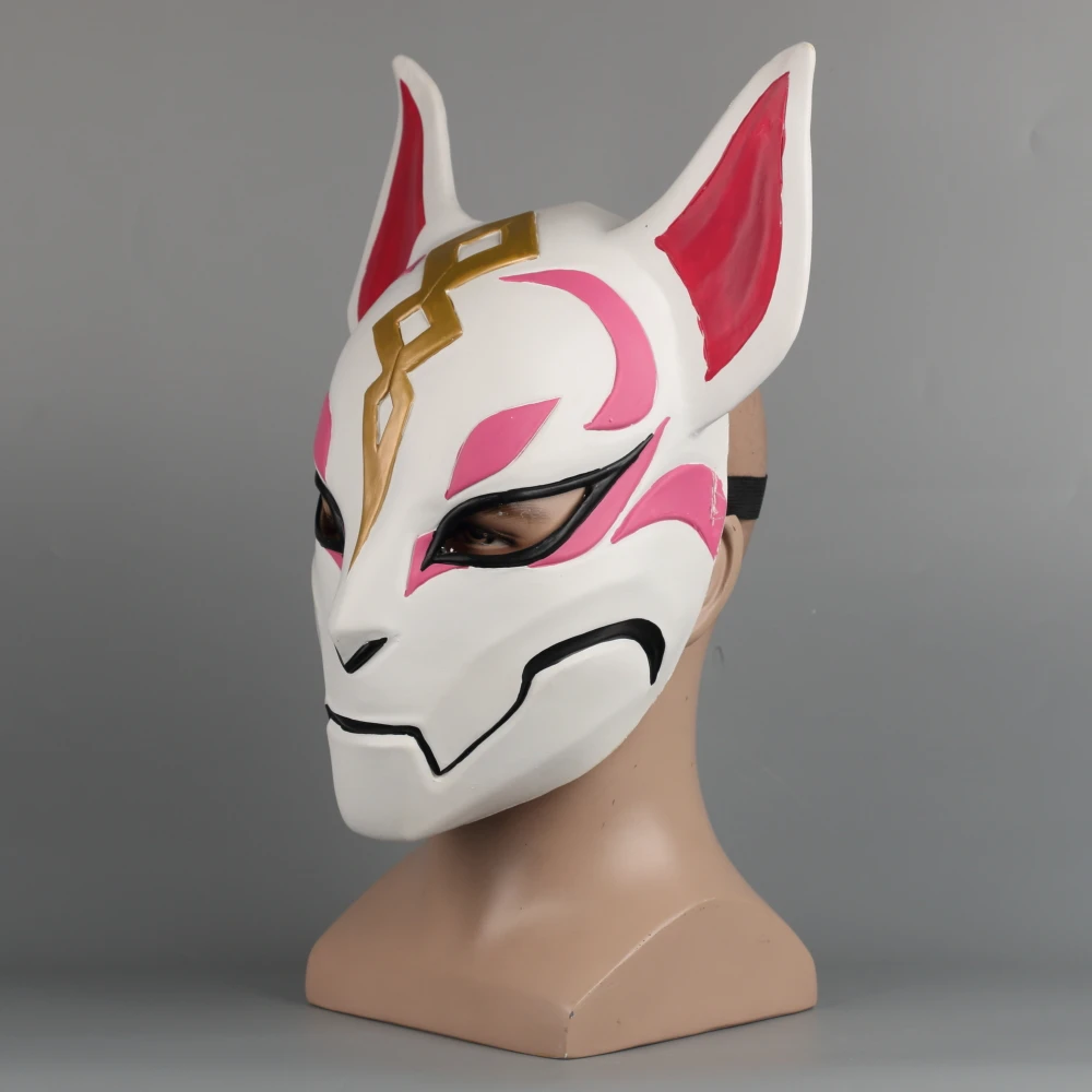 Game Drift Mask Fox kitsune Animal Full Head Mask Adult Unisex Masquerade Helmet Props Party Halloween Fancy Dress (5)