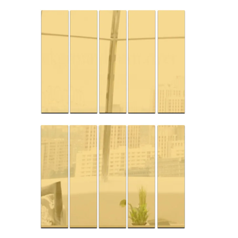 

Rectangle of acrylic mirror wall paste, decoration hotel's creative collocation, multi-slice combination effect is better