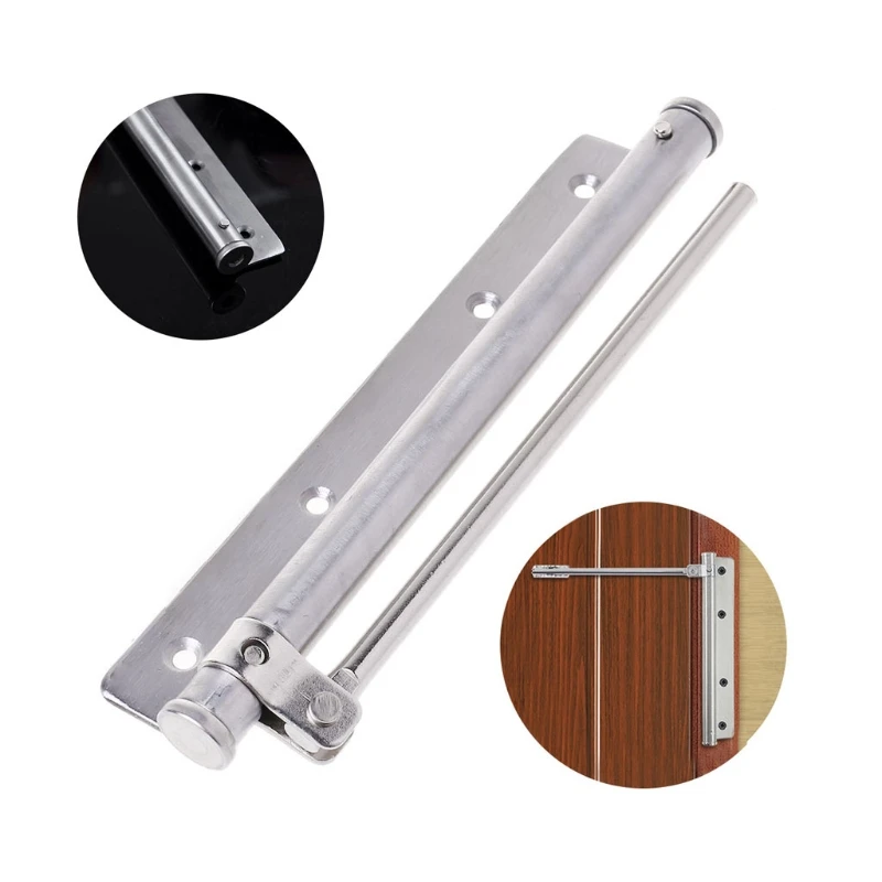 

Free delivery Adjustable Door Closer Stainless Steel Automatic Spring Latch Furniture Hardware