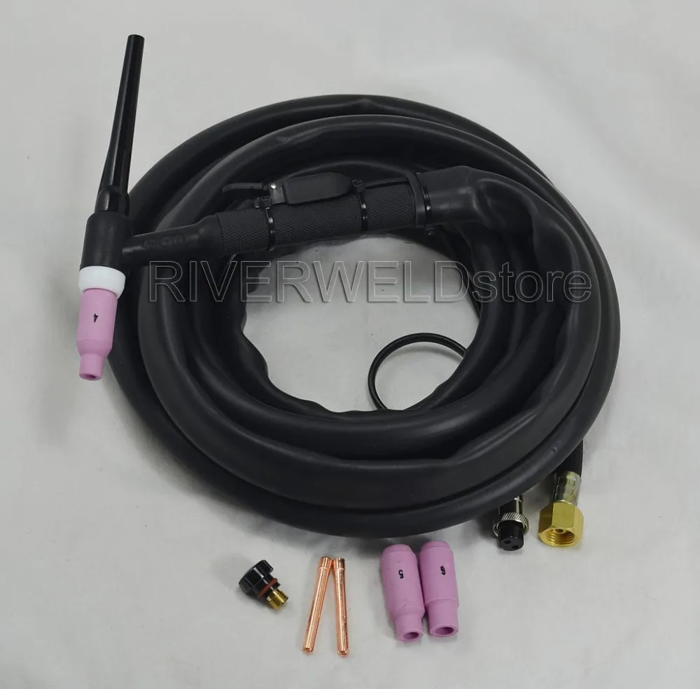 WP 17 SR 17 12 Foot 150Amp Air Cooled Tig Welding Torch Complete PVC