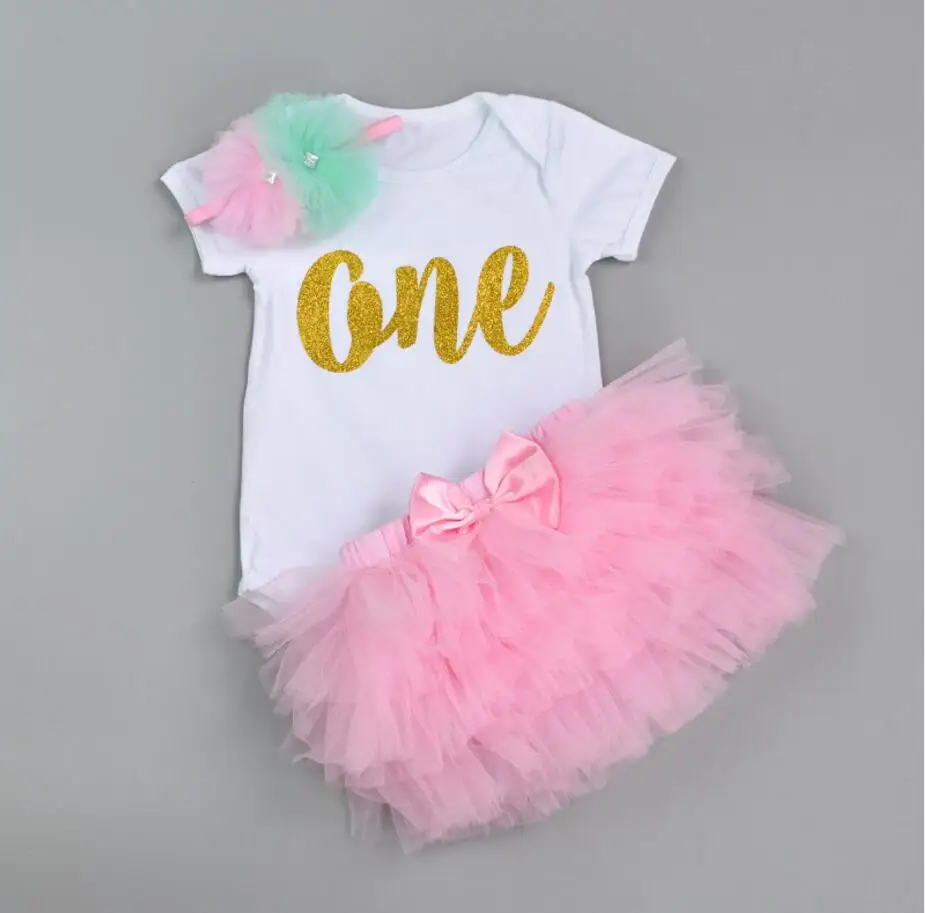 first birthday romper girl
