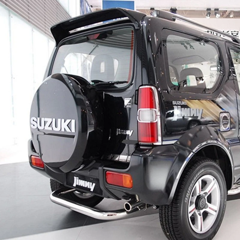 Для Suzuki Jimny украшение автомобиля 2007- ABS пластиковый светодиодный светильник краска окраска цвет задний багажник спойлер на крыше