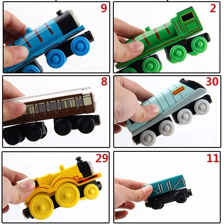 31 Types Magnetic Train Magic Track Car Wooden Train Hot Wheels Thomas For Children Kids Christmas Gift Choose Car Toy