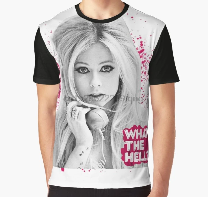 

All Over Print 3D Tshirt Men Big Print T Shirt What The Hell Avril Lavigne Women Full Print Graphic T-Shirt