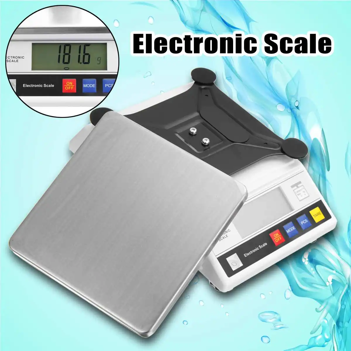 

New 3/5/6kg 0.1g Digital Electronic Diet Food Balance Scale Weighing Postal Postal Scales LCD with Blue Backlight