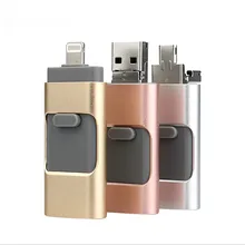 high speed otg Flashidrive 3 in 1 Phone Memory USB Flash Drive U Disk For iPhone and for iPad Android Cell Phone