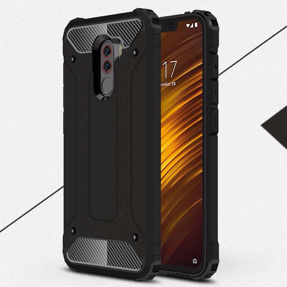 

For Xiaomi Pocophone F1 Case Pocophone F1 Cover Armor Slim Hard Tough Cover Silicone Phone Case For Xiaomi Poco F1 Global Cover