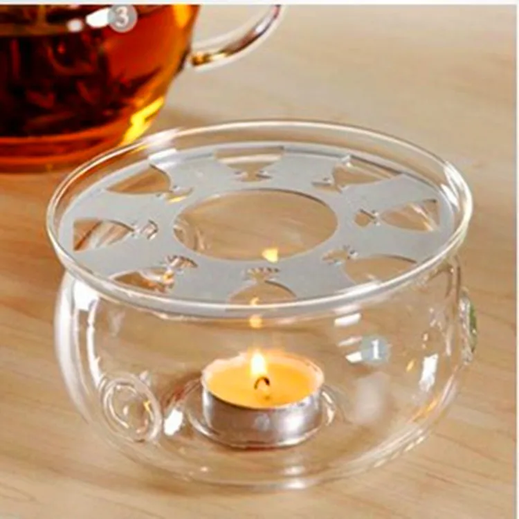 Heatresistantglassteasetheatingbaseglassofwarmteascentedtea