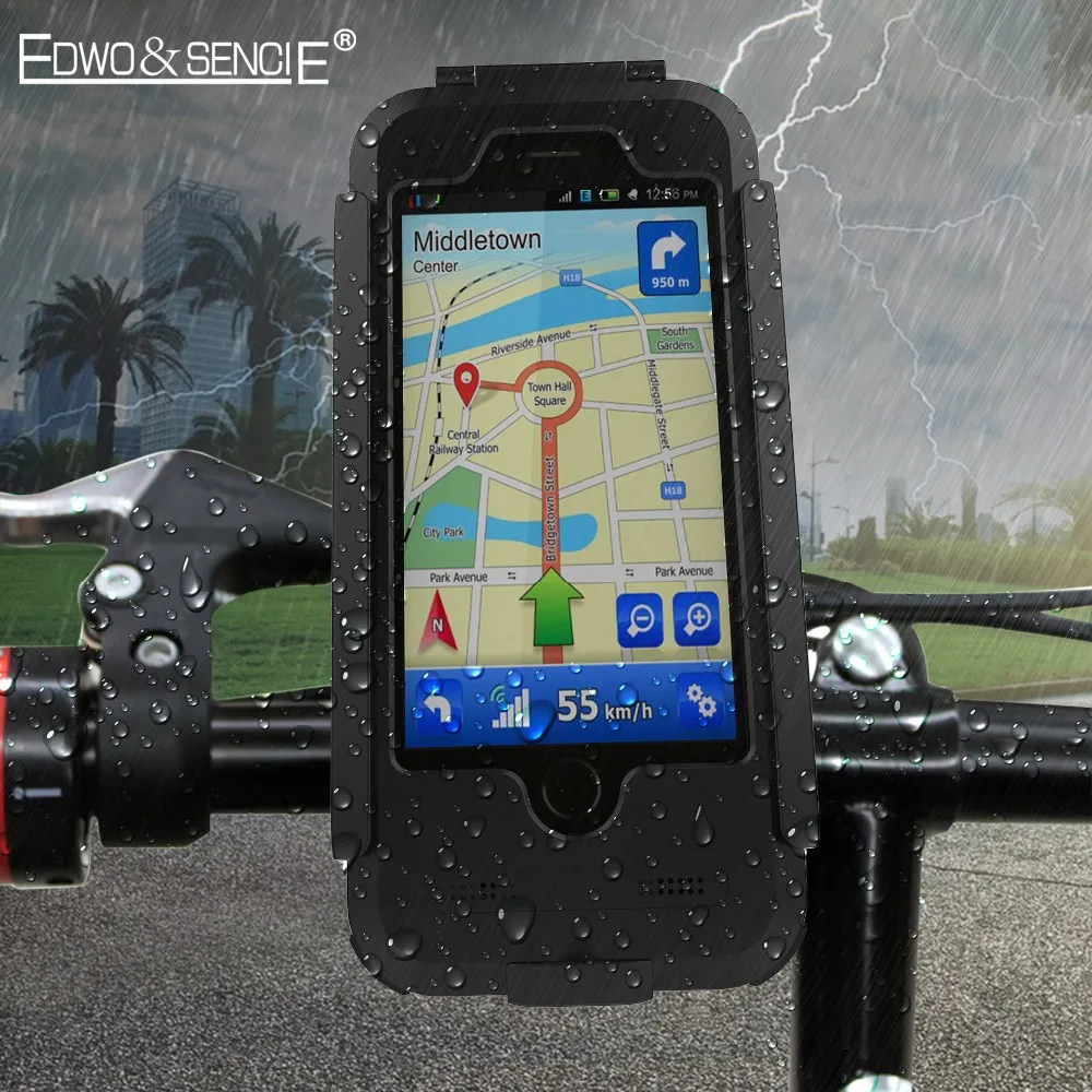bilder für EDWO Wasserdichte Für iphone 6 6 s 7 plus 5 5 s SE neue Fahrrad Motorrad Lenker Rüstung Halterung Halter Telefon Abdeckung fall bilder für EDWO Wasserdichte Für iphone 6 6 s 7 plus 5 5 s SE neue Fahrrad Motorrad Lenker Rüstung Halterung Halter Telefon Abdeckung fall