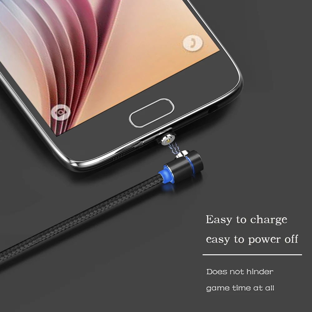 كابل نقل بيانات Snel Opladen Usb المغناطيسي كابل نقل بيانات نوع-C الذكية أجهزة التخزين النقالة البسيطة كابل يو اس بي القياسية الهاتف المحمول كابل يو ...