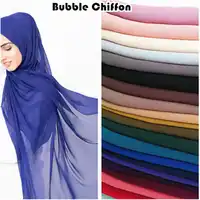 ร้อนขายธรรมดาฟองชีฟอง hijab สีทึบผ้าพันคอผ้าพันคอแฟชั่นมุสลิม headband ยอดนิยม hijabs gorgeous muffler 10 ชิ้น/ล็อต