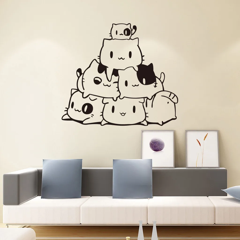 

DIY Removable Cat Wall Stickers Home Decorative Decal Kids Nursery Baby Room tegelstickers keuken cenefas adhesivas pared new