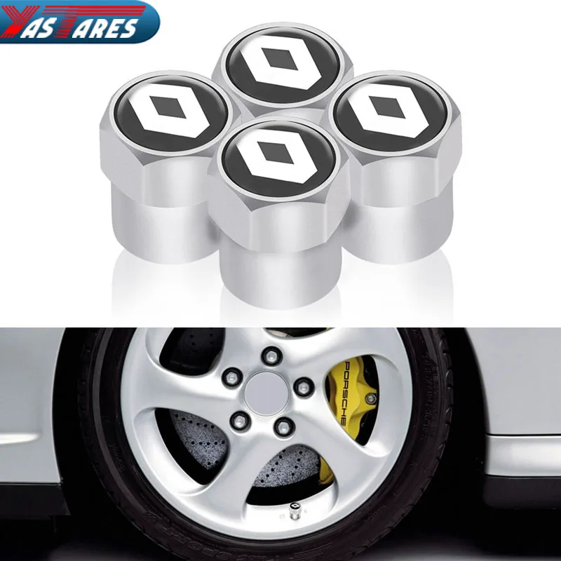 

Car-Styling Car Wheel Tire Valve Tyre Caps Case For Renault 2 Button Clio Scenic Megane Duster Sandero Captur Twingo Accessories