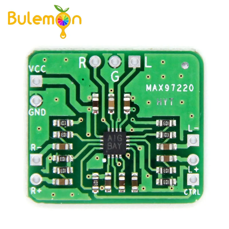 

2pcs/lot Differential to Balanced Single-ended Output Amp HIFI Power Amplifier Board MAX97220 Input 2.5-5.5V