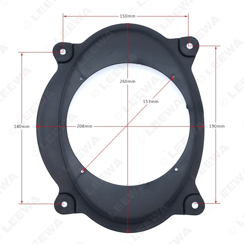 LEEWA 1 комплект, автомобильный стерео динамик, прокладка, коврик для Toyota Camry& Tacoma, сменный 6x" на 6,5", передний динамик, адаптер, прокладка, кольцевые подушечки