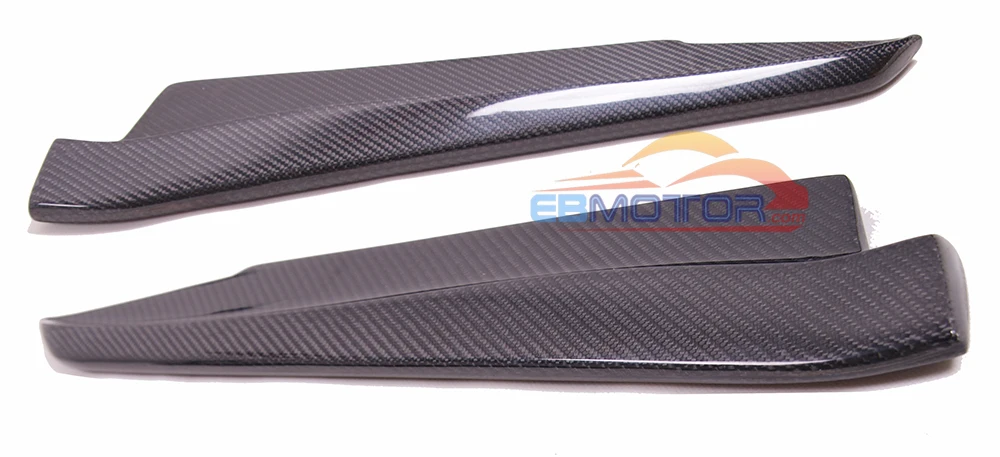 ebmotor-com Real Carbon fiber Rear Bumper Side Splitter Spoiler EXTENSIONS 1pair for BMW E92 E93 2D M3 Model 08-13  2