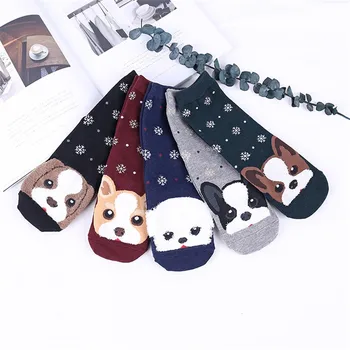 

Cute Cartoon Happy socks women Women Man Cotton Socks Animal Art Animation Character Cute Gift Ankle Sock grappige sokken