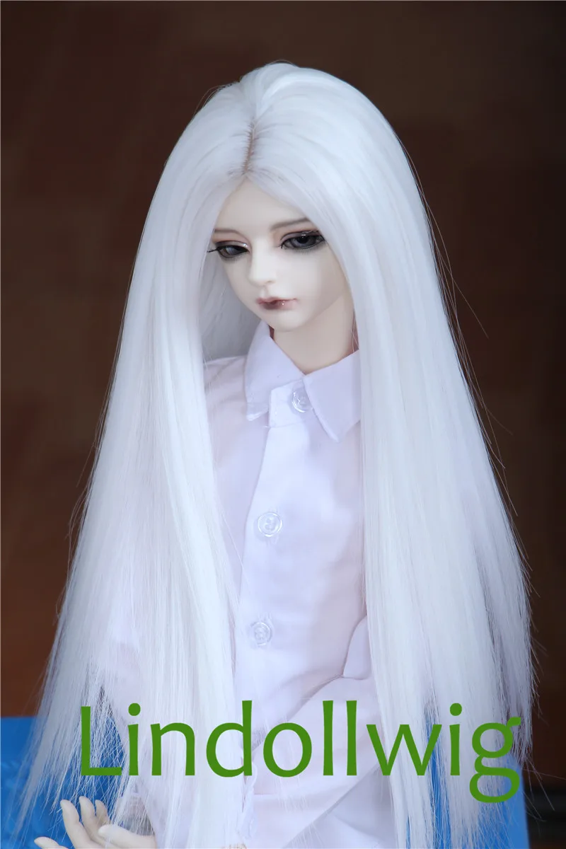 1/3 1/4 1/6 BJD парик Pullip Dal DD SD LUT Dollfie кукла 6-7 7-8 8-9 дюймов длинный белый | Игрушки и хобби