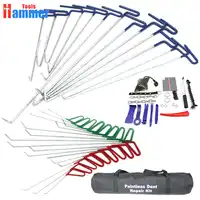 PDR KING เครื่องมือแท่ง Paintless Dent Repair อัตโนมัติชุดเครื่องมือ PDR KING HOOK สะท้อนแสง