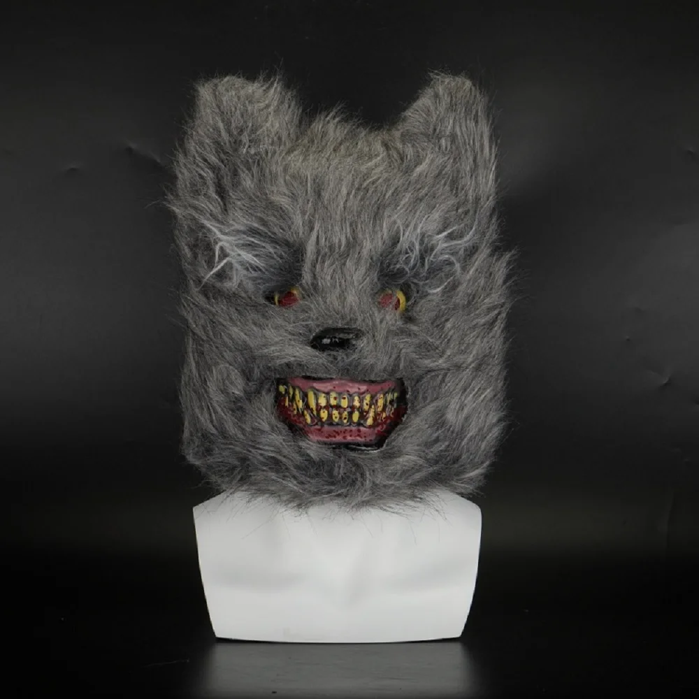 Animal Masks Animal Themed Costumes Horrible Rabbit Mask Felt Plastic Cosplay Prop Halloween Accessories Men Women Face Mask     (1)