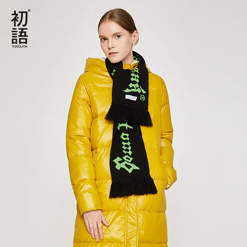 Goedkoop Toyouth Eendendons Lange Jas Vrouwen Winter Puffers Jassen Hooded Uitloper Dames Verdikking Casual Jassen Zwarte Warme Jas 2019