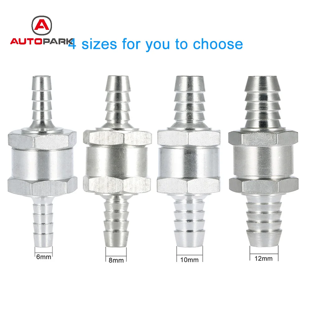 6mm Fuel One Way Valve Petrol Diesel Non Return Check Valve for Carburettor Low Pressure Ruel