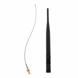 5dBi 2,4 ГГц Беспроводной антенна wifi RP-SMA с PCI U. FL IPX помощью соединительного кабеля комплект