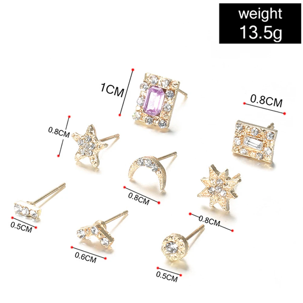 14-Pcs-Set-Women-Fashion-Star-Moon-Square-Round-Geometric-Crystal-Gold-Earrings-Set-Exquisite-Party (1)