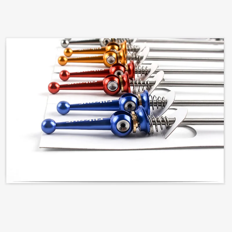 

Free shipping lightest Titanium skewers front 100mm , Rear 130/135mm suitable for both mountain bike quick release 49g/1Pair