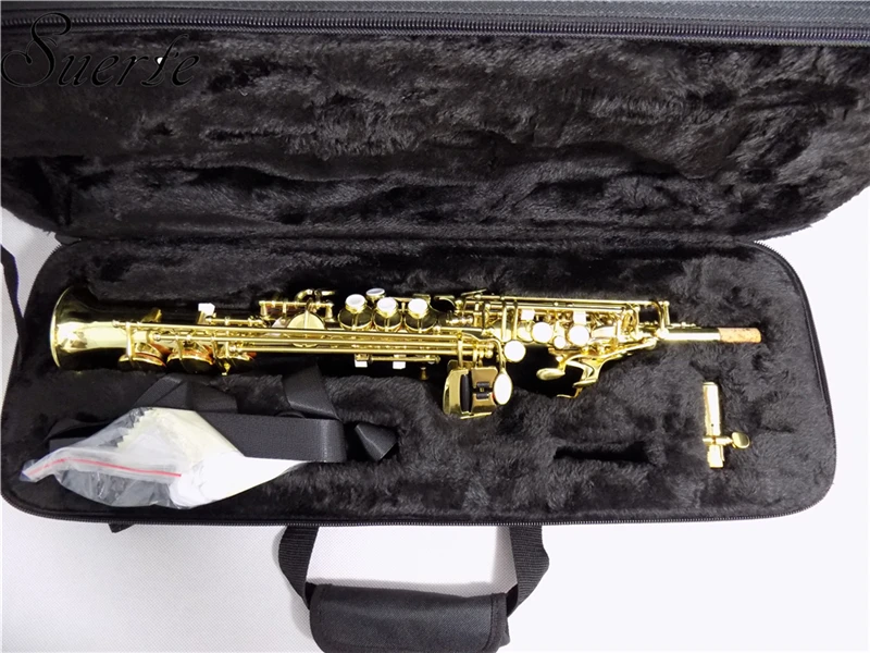 Eb Sopranino Saxophone Yellow brass sax instruments with Foambody case