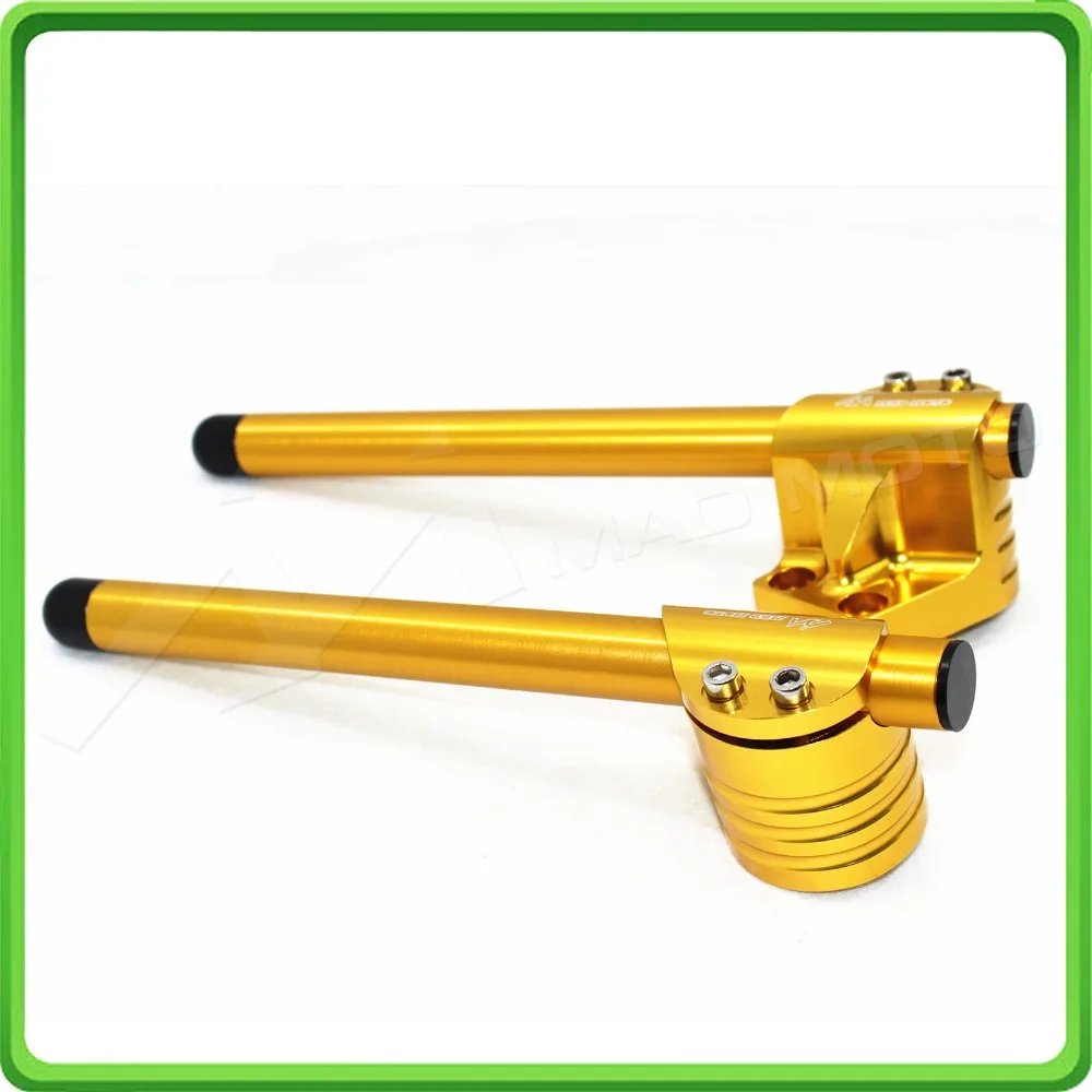 CNC Clip on ons with handlebars handle bar for KAWASAKI EX250  Ninja 250R 2008 2009 2010 2011 2012  Style A (9)