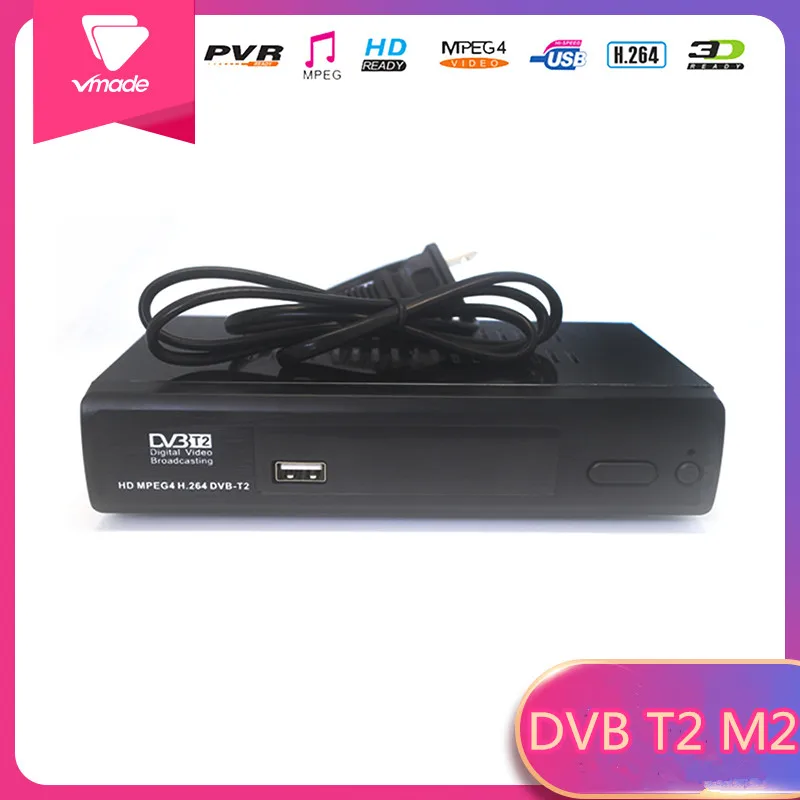 

Vmade newest DVB T2 M2 FULL HD Digital Satellite TV Combo C01S HD 1080P tv Box H.264 / MPEG-2/4 Media Player set top box