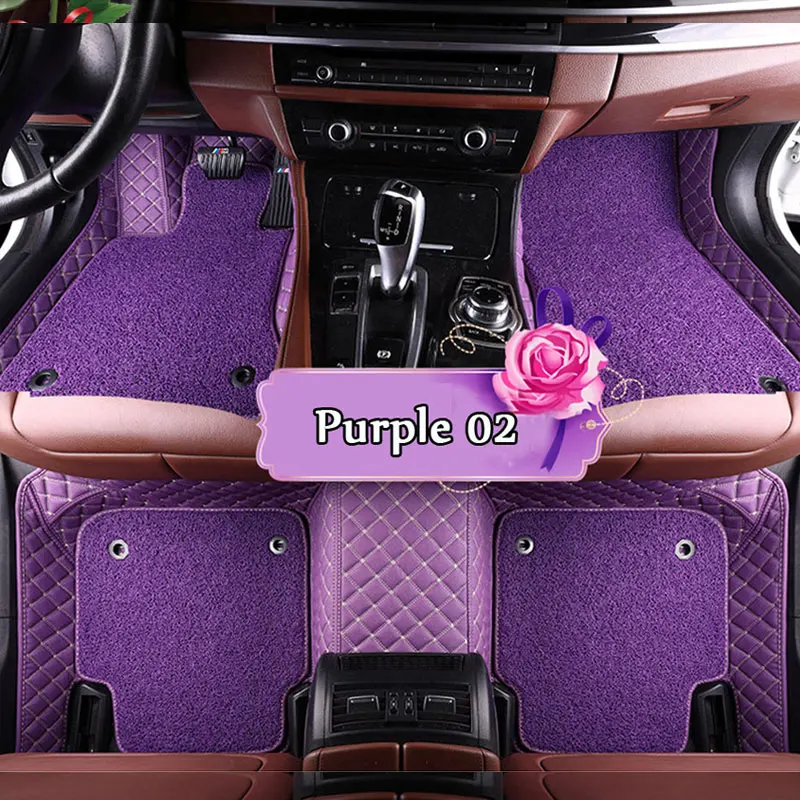 

Custom car floor mat for special Land Rover Range Rover Sport Evoque Rover freelander 2 Discovery 3 4 5 car styling liner purple