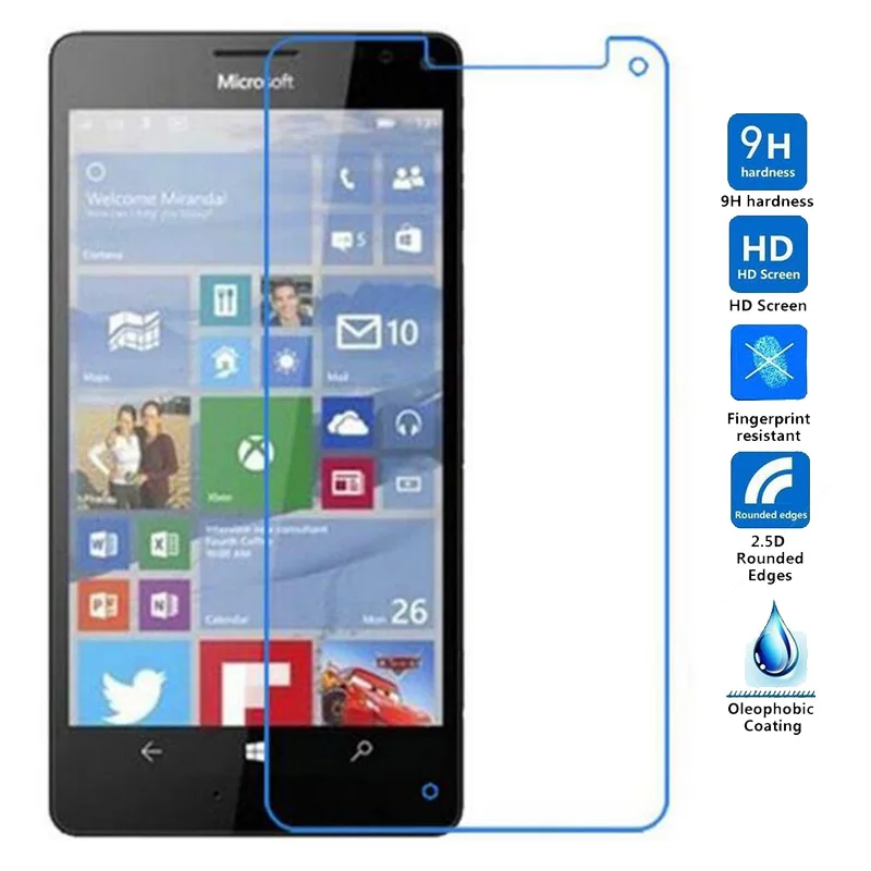 2 шт экран закаленное стекло для Microsoft Nokia Lumia X XL 640 950 550 535 730 735 Защитная пленка 1820 |