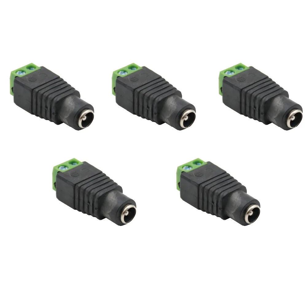 

Free Shipping 100Pcs 5.5x2.1mm DC Power Plug Female Removable Terminal Block Adapter Connector