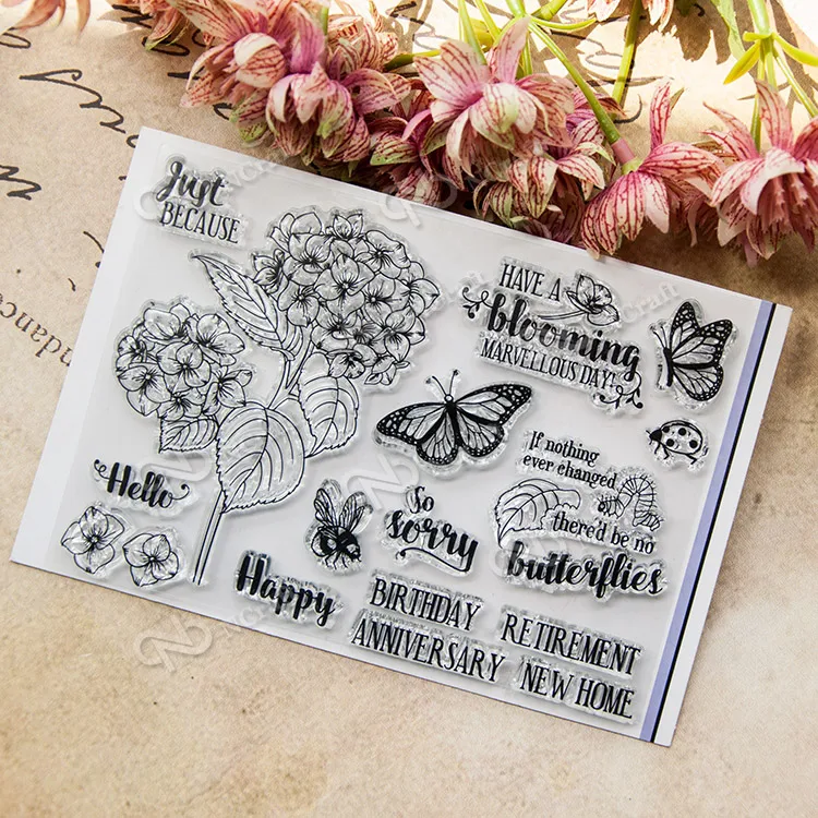 

Spring stamp Clear Stamp for Scrapbooking Transparent Silicone Rubber DIY Photo Album Decor