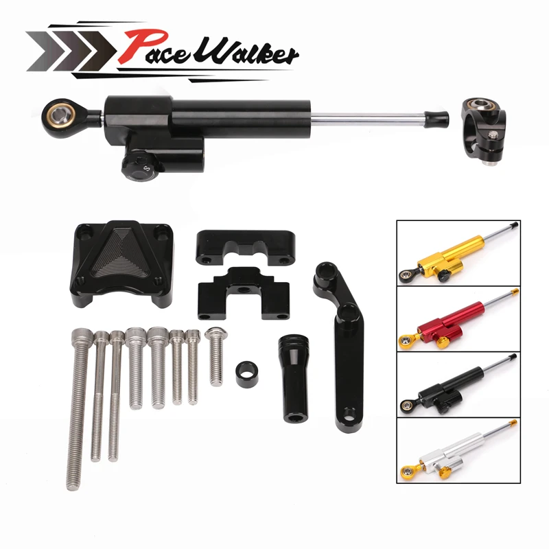 

Damper Steering Stabilizer Linear Reversed Safety Control Support for Kawasaki Ninja 250R EX250 08-12 Ninja 300 EX300 13-16