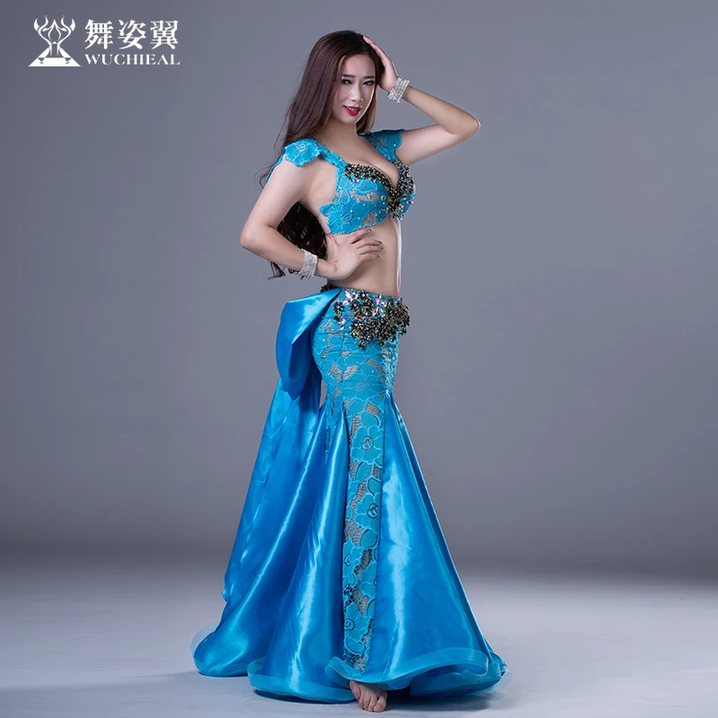 Bellydance стразы кружево высокое качество одежда для выступлений костюм танца