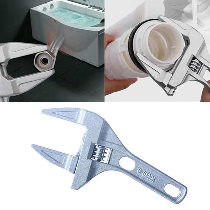 

Adjustable Rustproof Large Opening Wrench Multifunctional Repair Tools for Bathroom Accessories