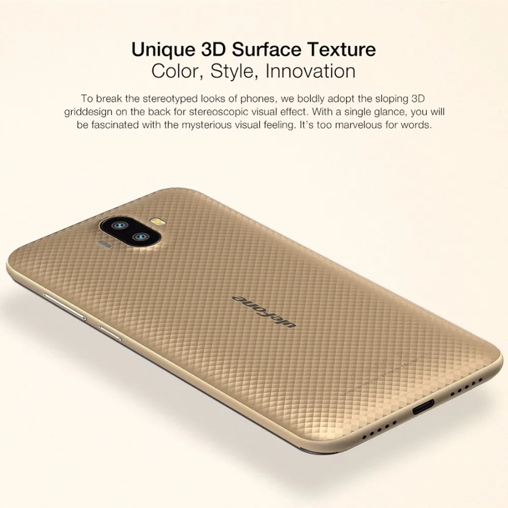 Original Ulefone S7 Dual Rear Cameras Mobile Phone Android 7.0 MTK6580A Quad Core 5.0''HD 8MP 1GB RAM 8GB ROM WCDMA 3G 2500mAh