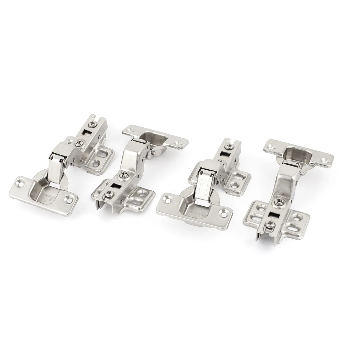 

UXCELL 2Pcs Cupboard Cabinet Screws Installed Silver Tone Concealed Hinge