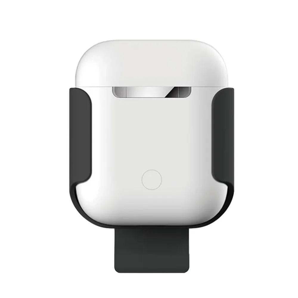 

Hanging On Waist Protective Cover Silicone Case Wireless Earphone Holder Bracket Bag Pouch for air pods Case