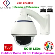 Lihmsek наружная 2,0 мегапиксельная 1080 P HD SDI 130 градусов камера видеонаблюдения Водонепроницаемая SDI рыбий глаз камера