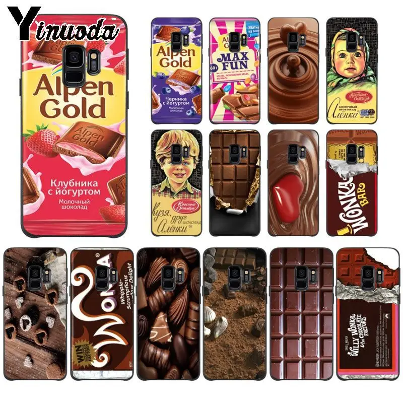 Роскошный силиконовый мягкий чехол Yinuoda alenka с изображением шоколада wonka для Samsung