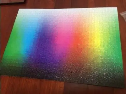PUZZLE 1000 thousand color rainbow gradient pure color-에서 ...