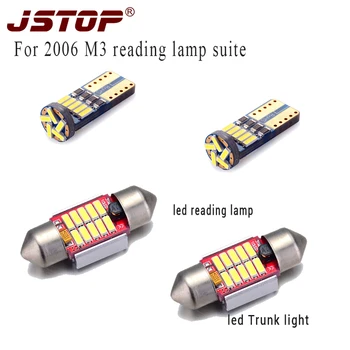

JSTOP 4piece/set led reading light 6000K c5w Interior Lamp dome light canbus W5W T10 Trunk light 12VAC festoon led reading bulbs