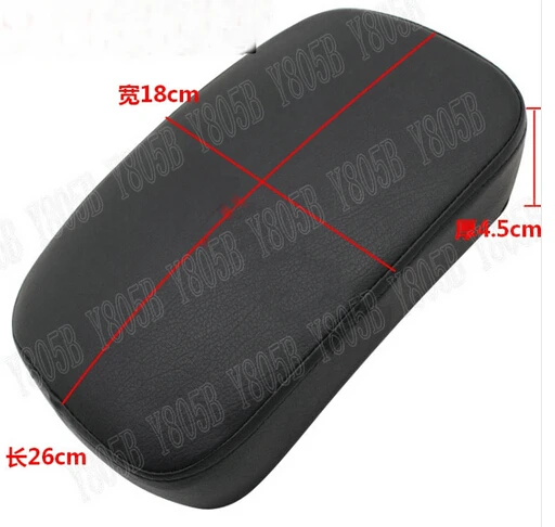 Черная кожаная накладка на заднее сиденье 6 присосок для Yamaha VStar 400 650 1100 1300 Virago Xv 250