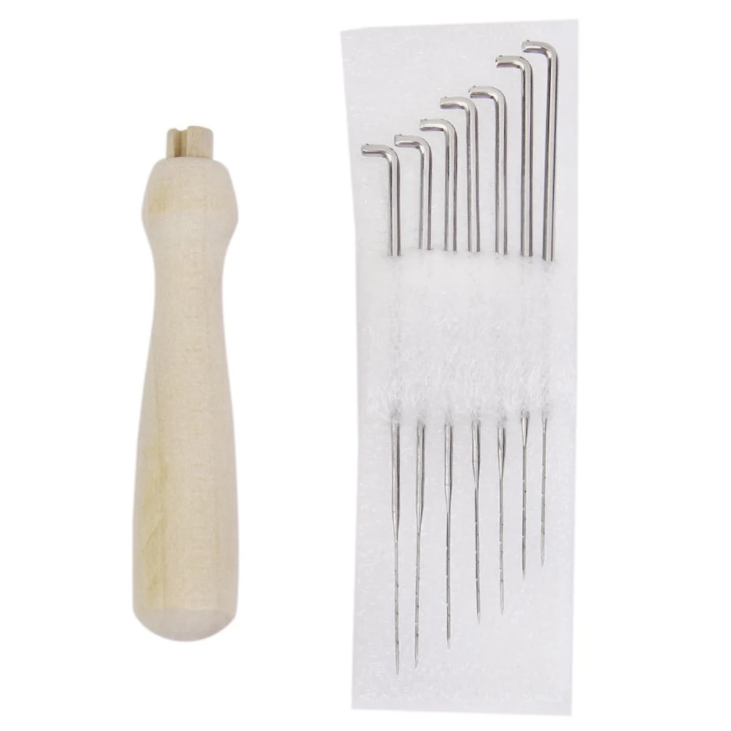 

7pcs Felting Needles Set with Handle Wool Felt Tool Felting Starter Kit